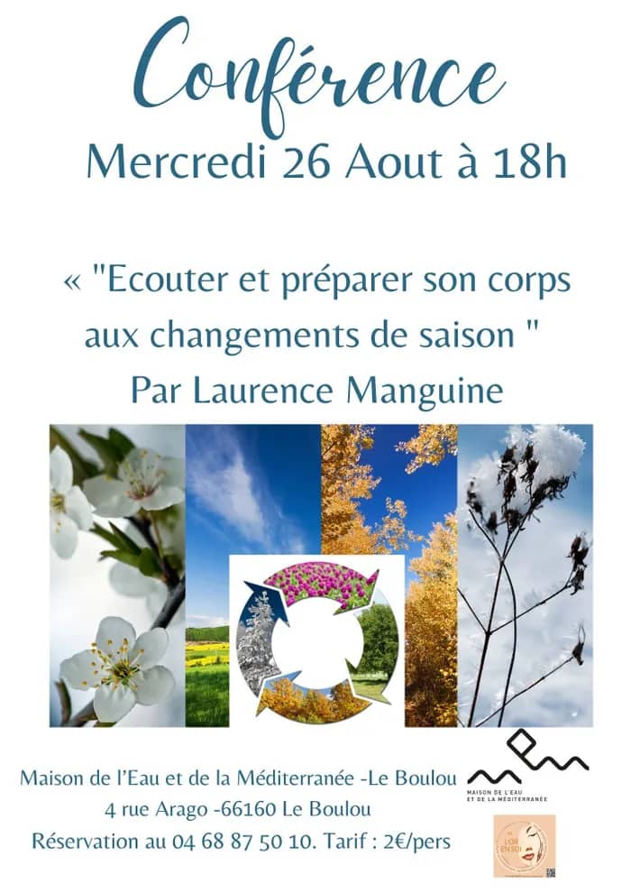Illustration de l'événement : Conférence " Ecouter et préparer son corps aux changements de saison"