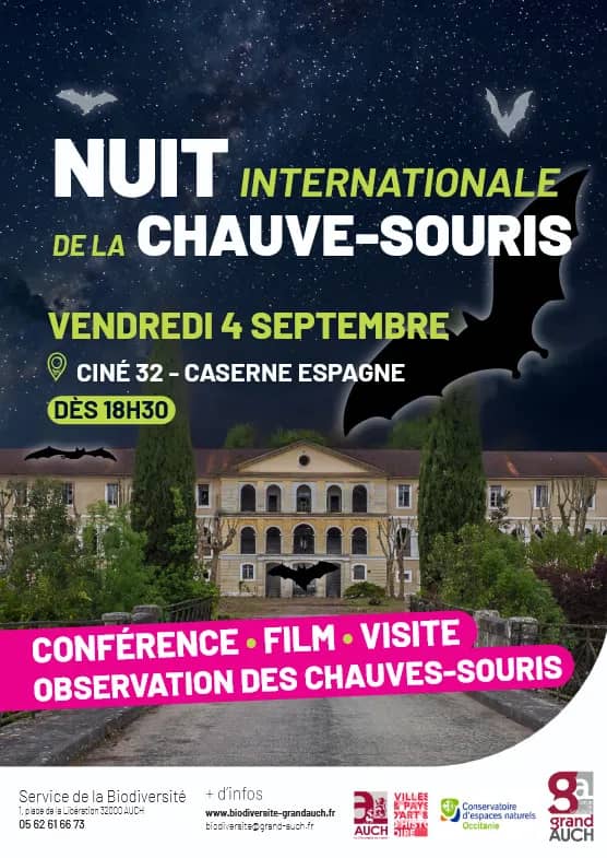 Illustration de l'événement : Nuit internationale de la chauve-souris à Auch
