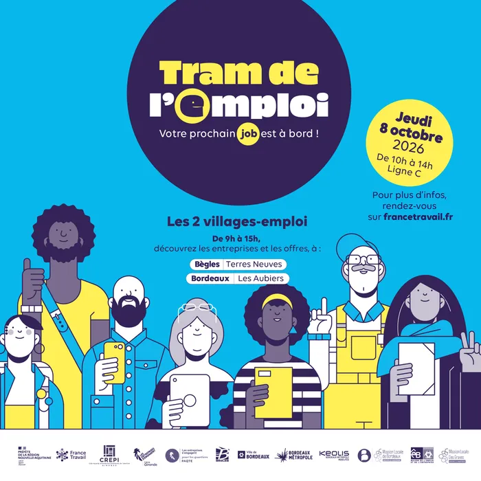 Illustration de l'événement : Tram de l'emploi/Village de l'emploi