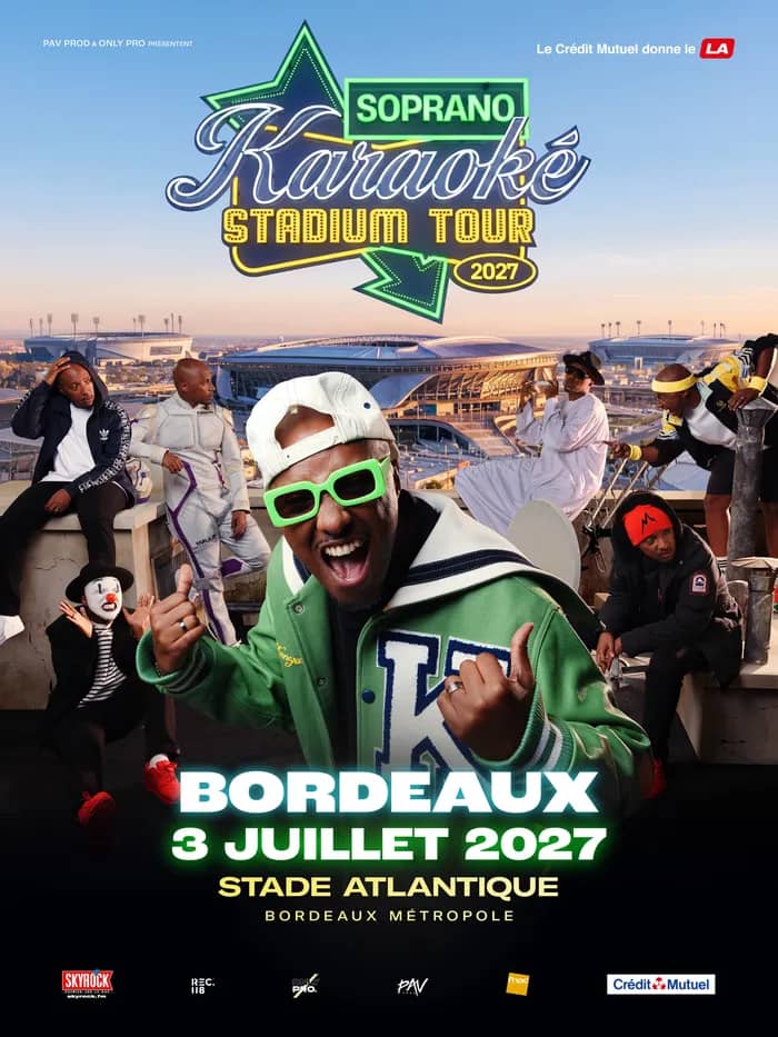 Illustration de l'événement : Soprano au Stade Atlantique Bordeaux Métropole
