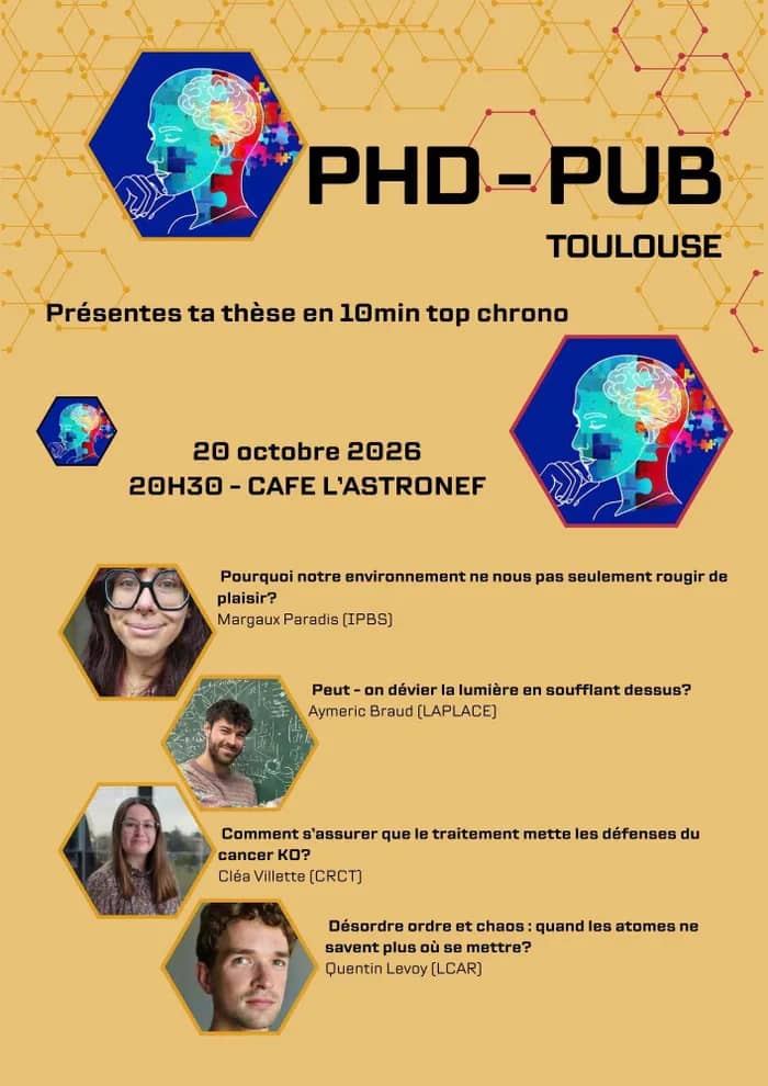 Illustration de l'événement : PhD PUB - Présentes ta thèse en 10min