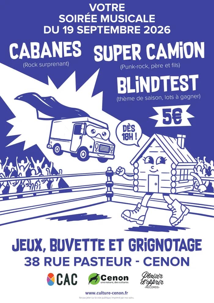 Illustration de l'événement : Soirée concerts et blind test – Plaisir d’Offrir Records x OCAC