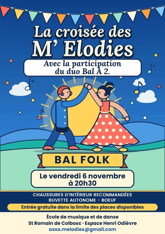 Illustration de l'événement : Bal folk La croisée des M'Elodies