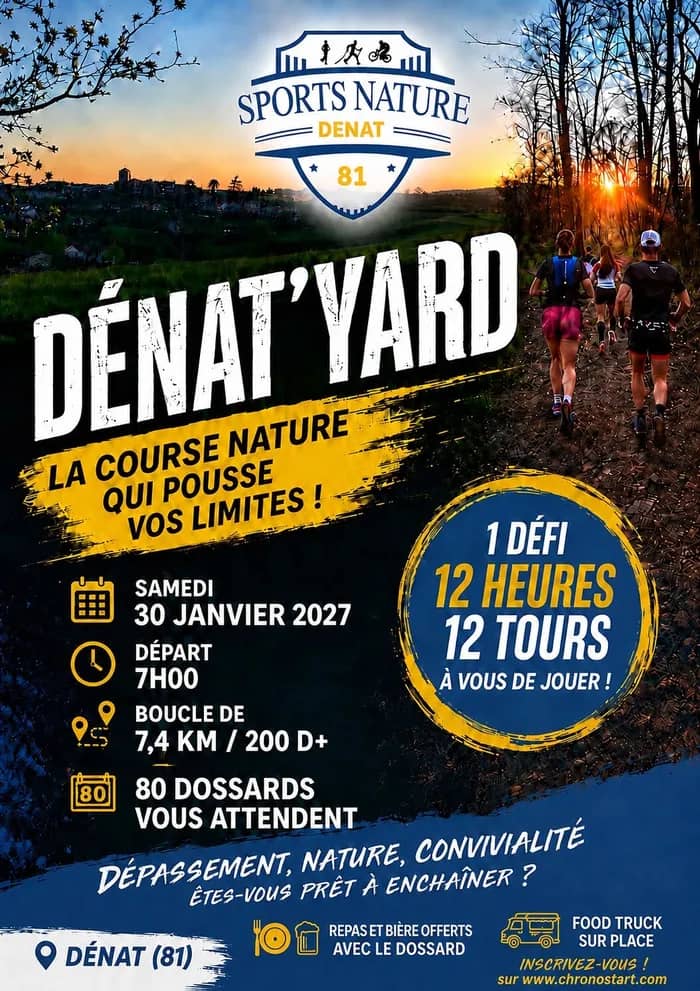 Illustration de l'événement : Dénat'Yard : la course nature qui pousse vos limites !