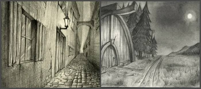 Illustration de l'événement : Stage : Créer un paysage au graphite