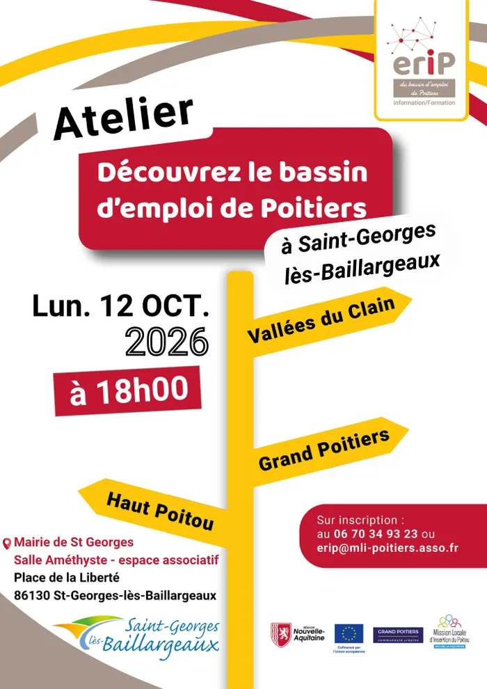 Illustration de l'événement : Découverte du bassin d'emploi de Poitiers à St Georges lès Baillargeaux