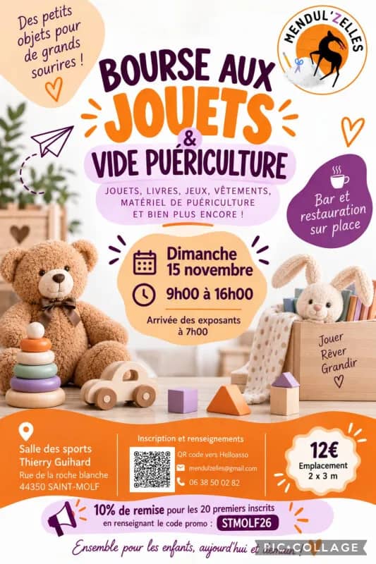 Illustration de l'événement : bourse aux jouets et vide puériculture