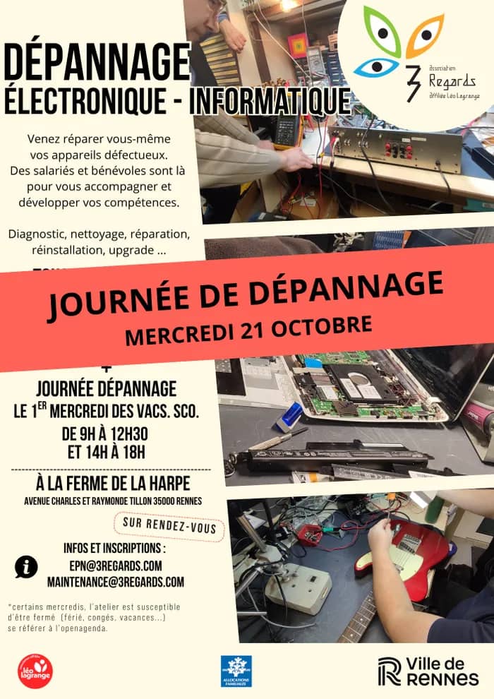 Illustration de l'événement : JOURNÉE - Dépannage Électronique, Informatique & Numérique