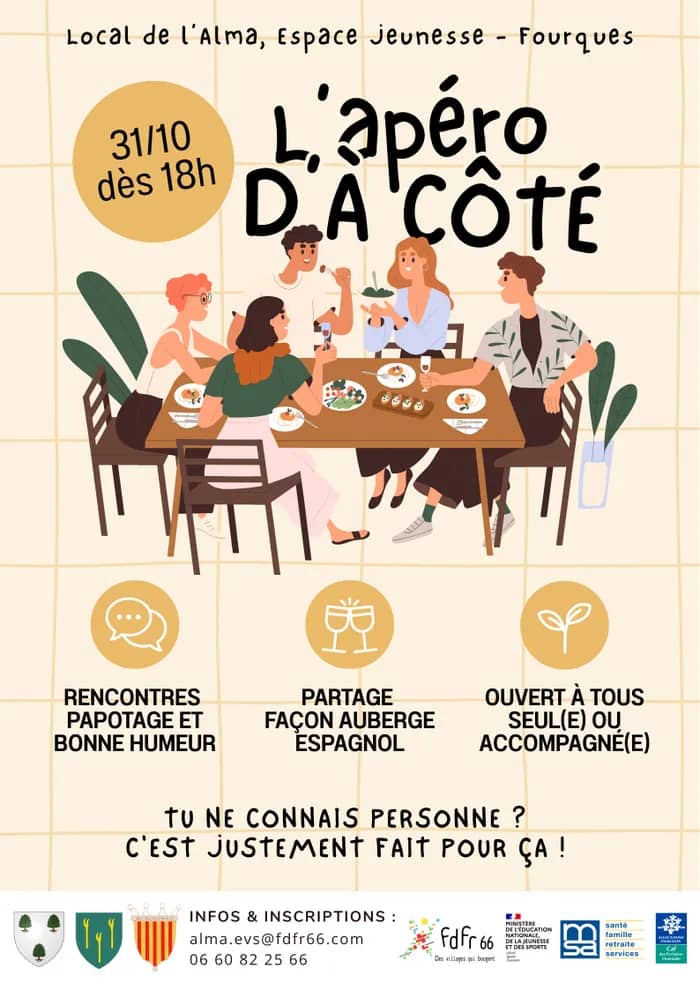 Illustration de l'événement : L'apéro d'à côté !