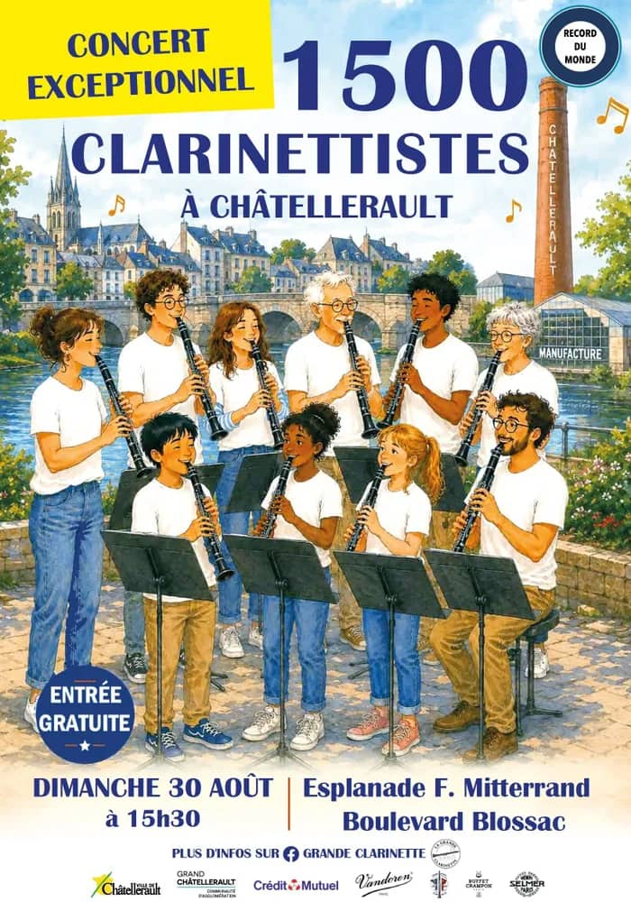 Illustration de l'événement : Le plus grand ensemble de clarinettes du monde
