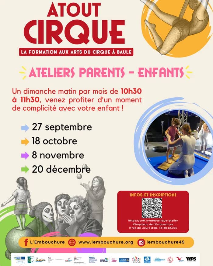 Illustration de l'événement : Ateliers Parents-Enfants Atout Cirque
