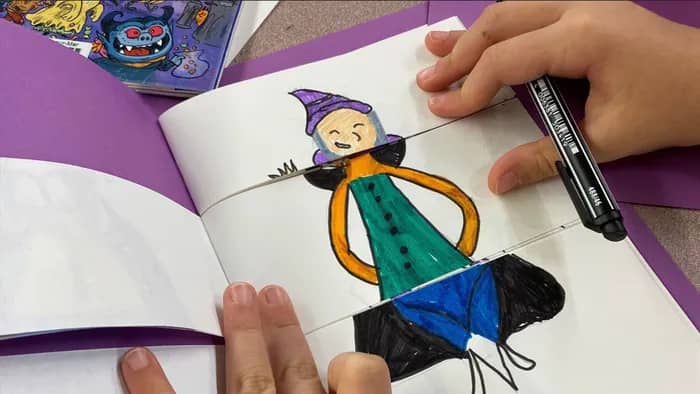 Illustration de l'événement : Atelier créatif livre pêle mêle d'Halloween