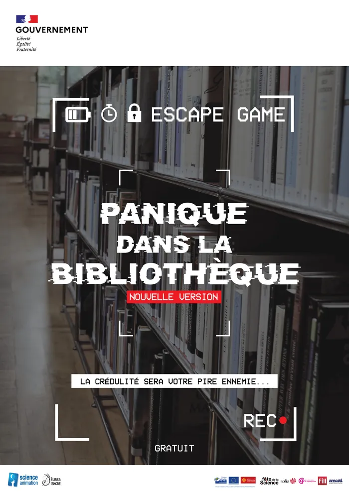 Illustration de l'événement : Panique dans la bibliothèque : escape game