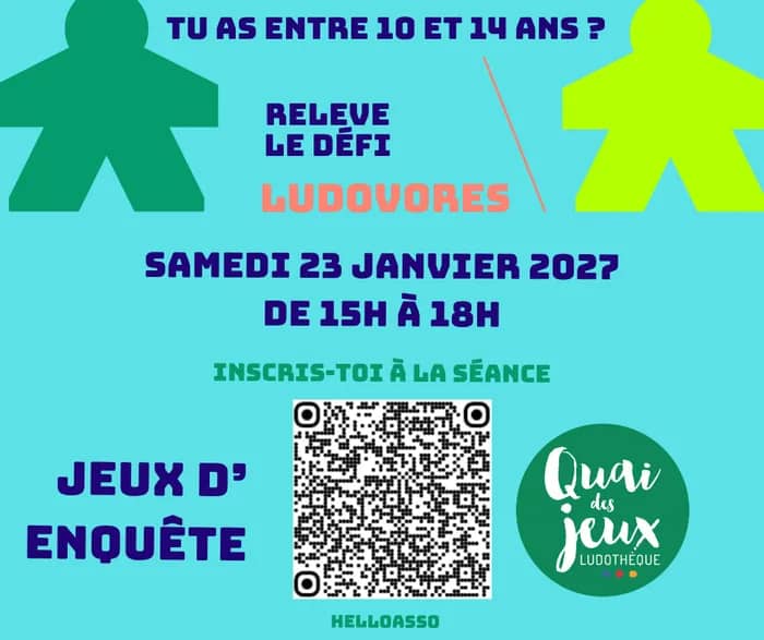 Illustration de l'événement : Club des Ludovores - séance jeux d'enquête