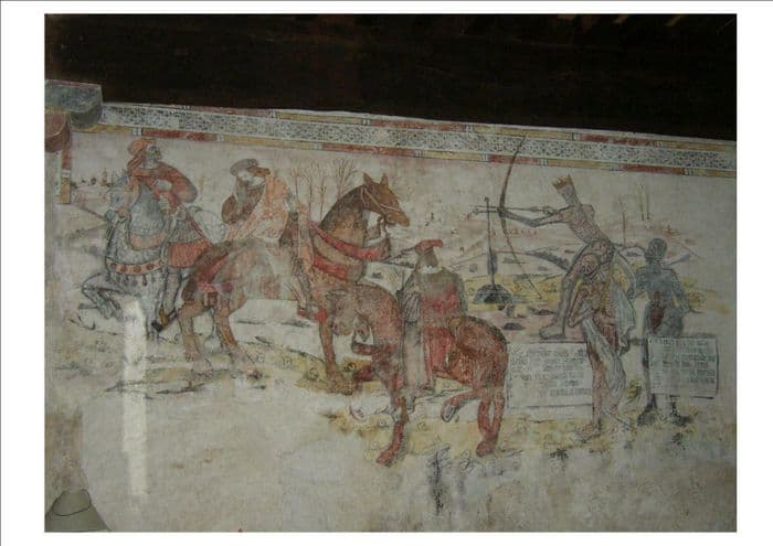 Illustration de l'événement : Venez contempler la peinture murale du « Dit des trois morts et des trois vifs »