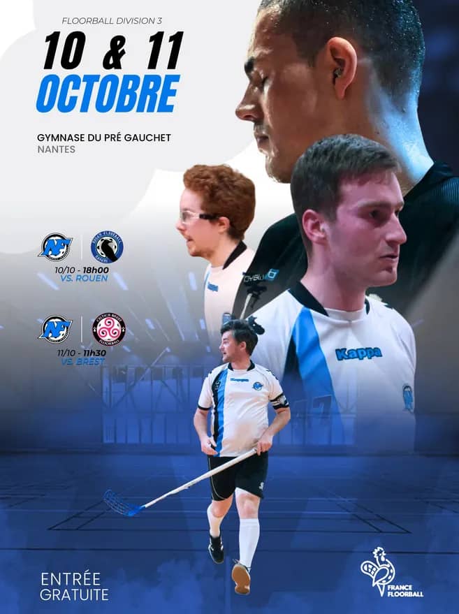 Illustration de l'événement : Week-end D3 Floorball à Nantes