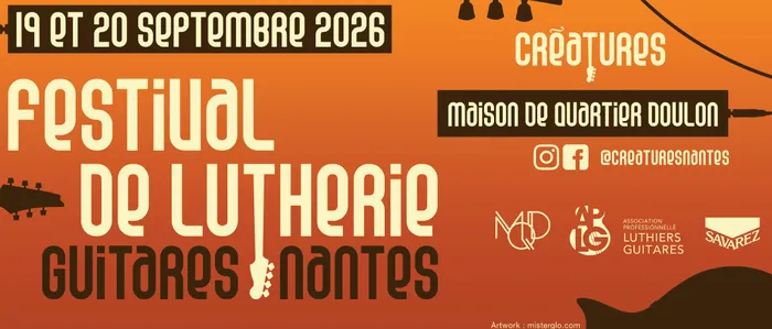 Illustration de l'événement : Créatures Guitares Nantes - Festival de lutherie