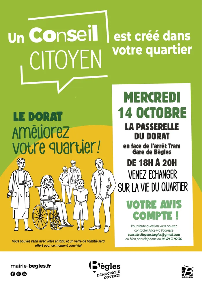 Illustration de l'événement : Conseil citoyen du quartier Le Dorat