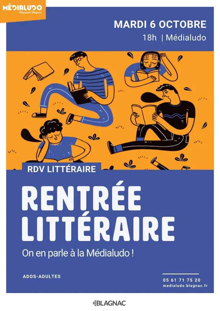 Illustration de l'événement : Causerie, spéciale Rentrée littéraire - Mardi 6 octobre