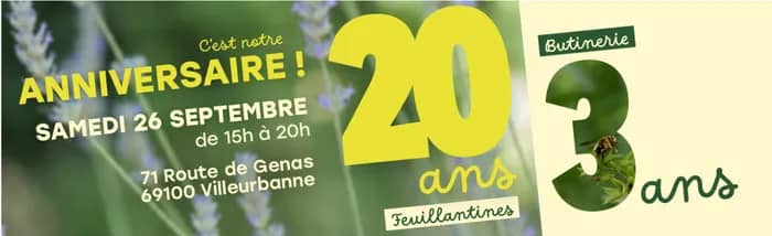 Illustration de l'événement : Anniversaires Butinerie et Feuillantines