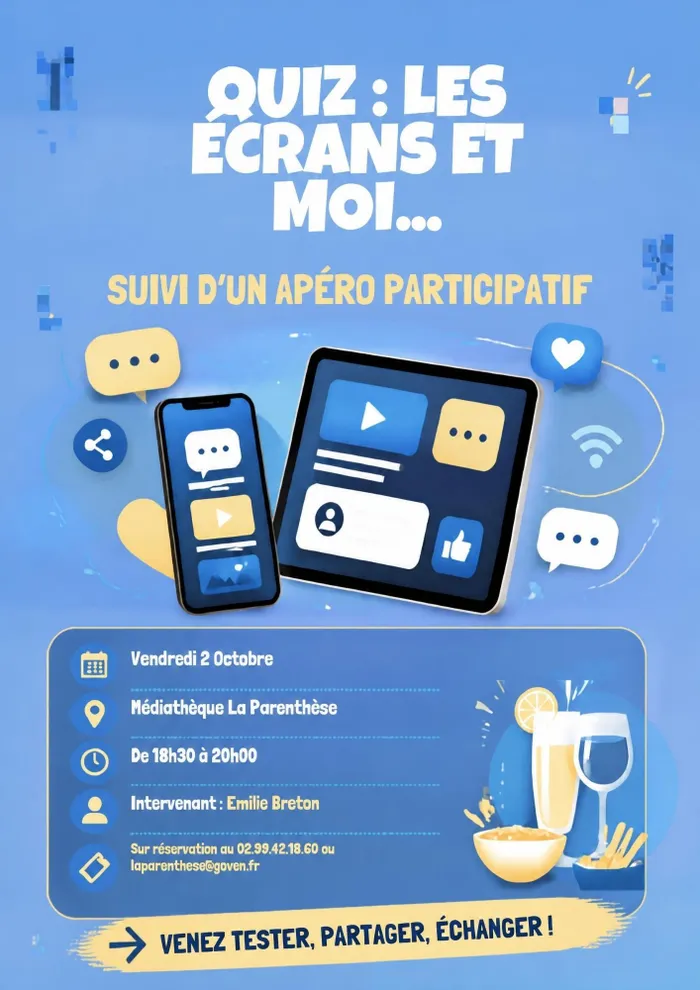 Illustration de l'événement : Quiz « Les écrans et nous »