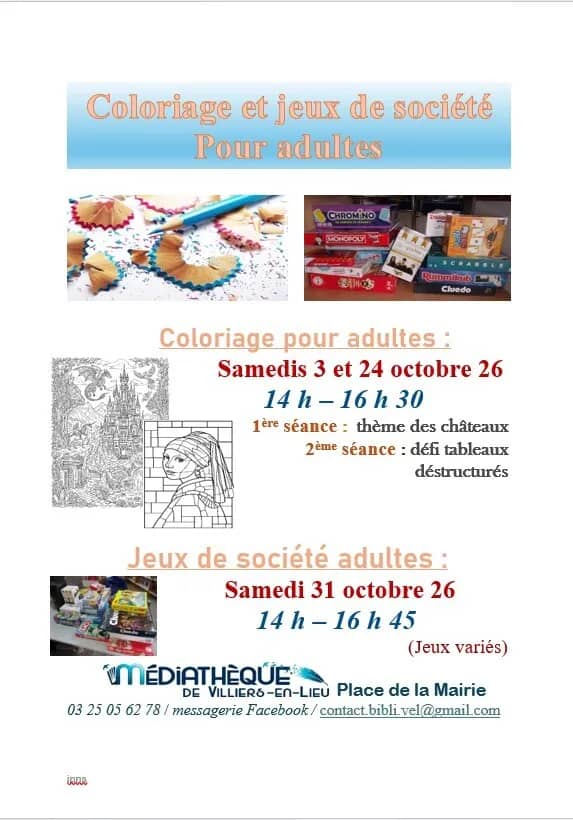 Illustration de l'événement : Animations adultes