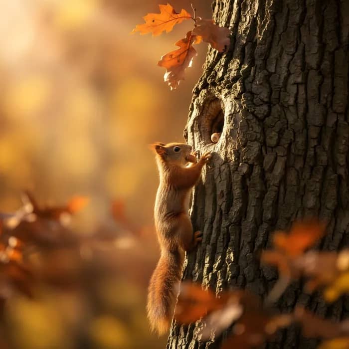 Illustration de l'événement : CHAVILLE - Balade guidée : 🐿️🍂 Quand la nature fait ses réserves :🐿️🍂 à table avec la faune sauvage !