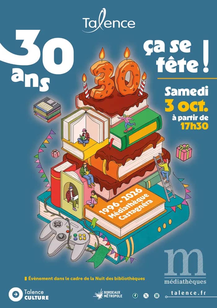 Illustration de l'événement : La médiathèque Castagnéra fête ses 30 ans