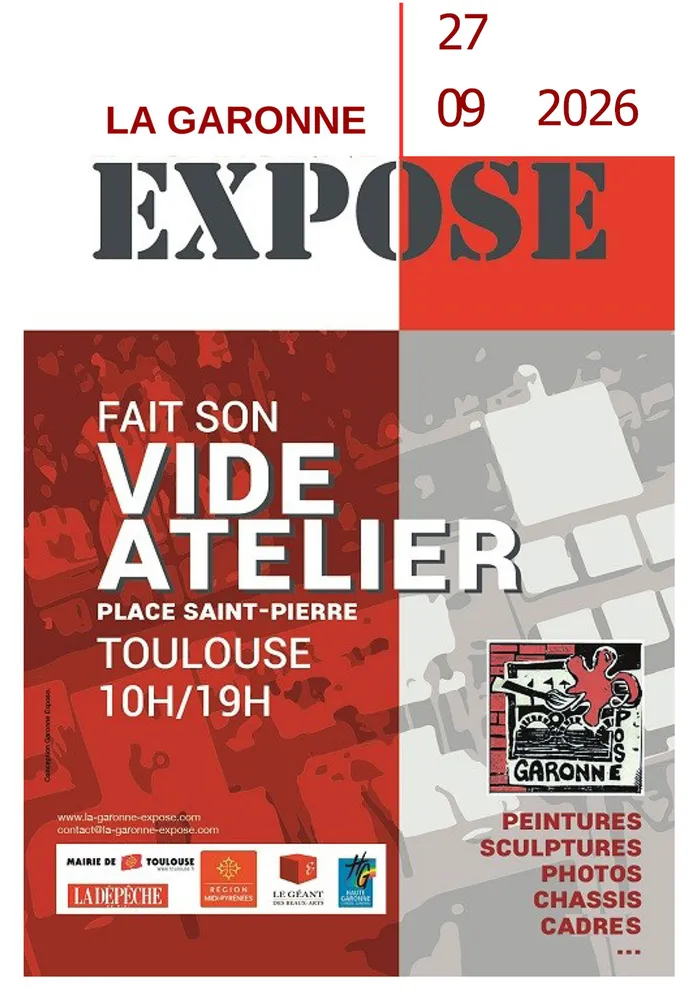 Illustration de l'événement : La Garonne Expose fait son Vide Atelier 2026