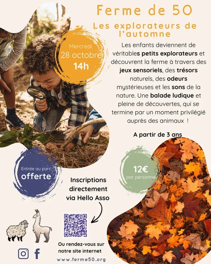 Illustration de l'événement : Ateliers familles - Les explorateurs de l'automne