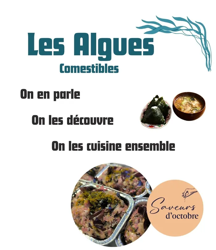 Illustration de l'événement : Les algues : atelier culinaire - Saveurs d'octobre