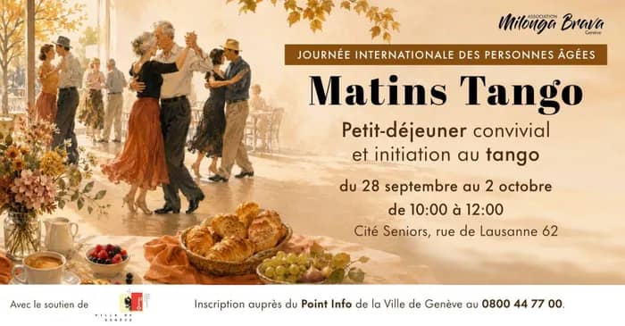 Illustration de l'événement : Matins Tango : Petit-déjeuner convivial et initiation au tango argentin