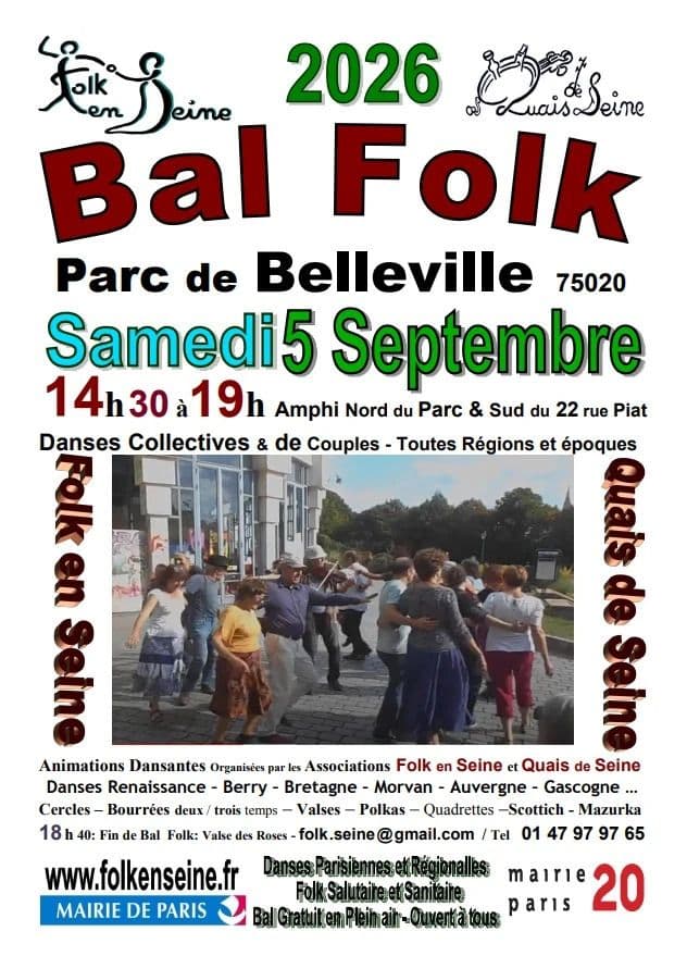 Illustration de l'événement : Bal Folk Parc de Belleville