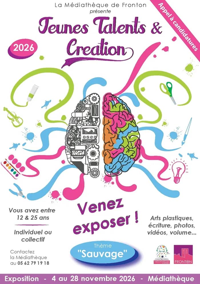 Illustration de l'événement : Venez exposer à la Médiathèque - Jeunes Talents & Création