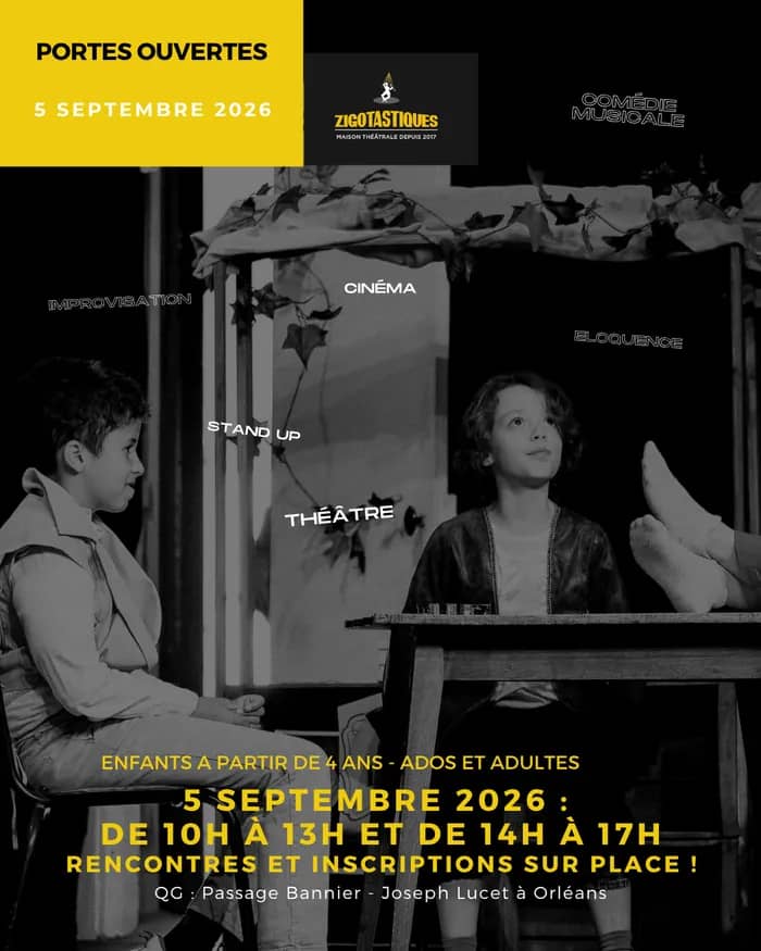 Illustration de l'événement : Portes Ouvertes Ecole de théâtre ZIGOTASTIQUES