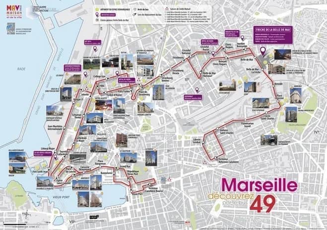 Illustration de l'événement : Balade architecturale en autonomie à Marseille (plan-guide)