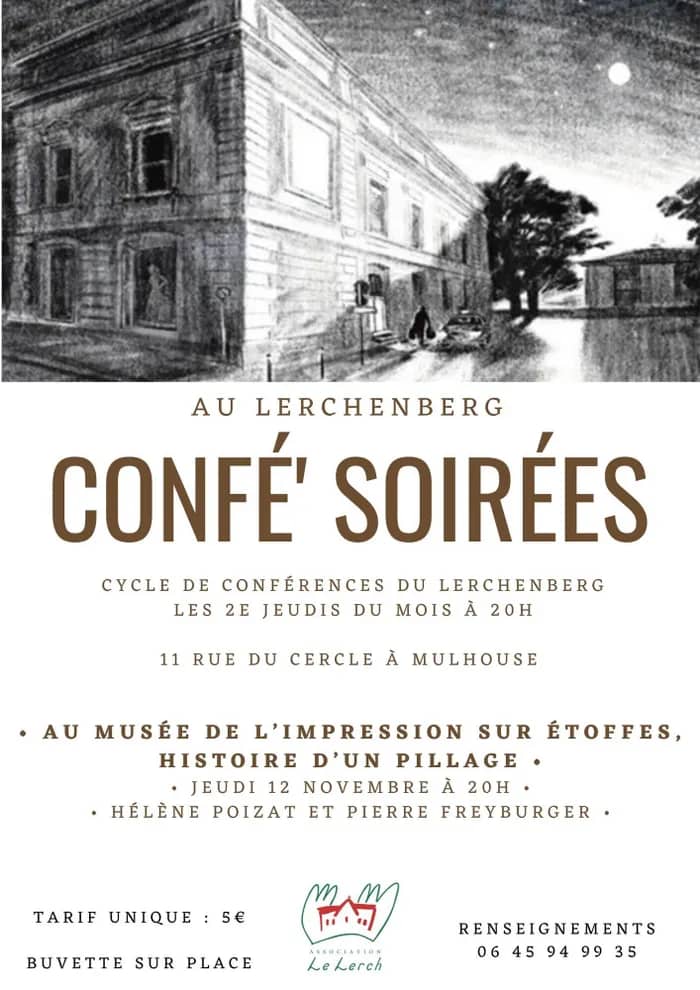 Illustration de l'événement : Confé' Soirées - Au Musée de l'Impression sur Etoffes, histoire d'un pillage