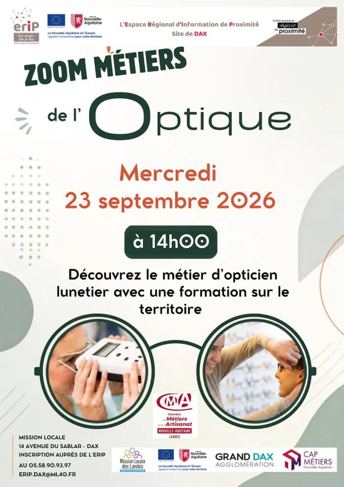 Illustration de l'événement : Zoom métier de l'Optique