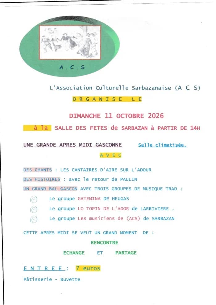 Illustration de l'événement : Après midi gasconne