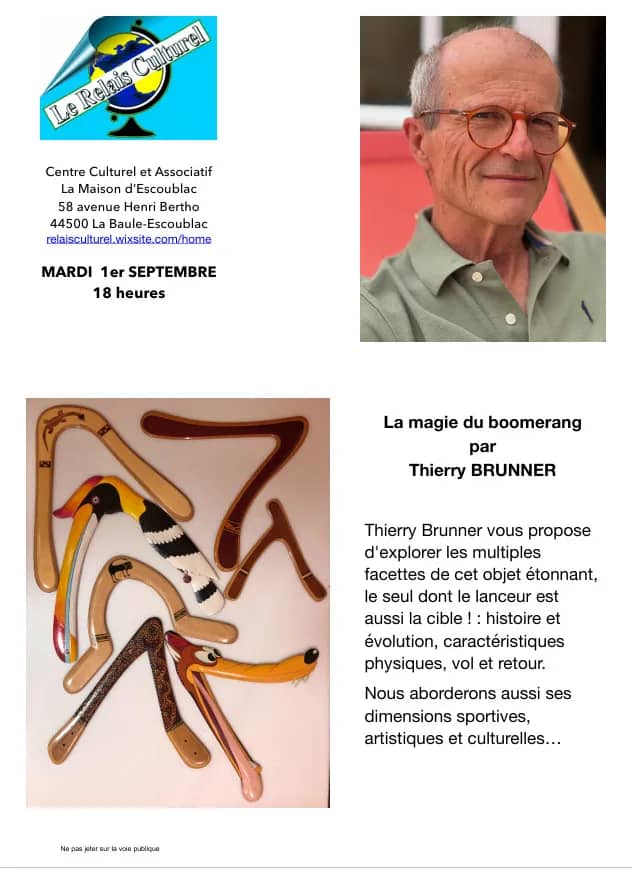 Illustration de l'événement : Conférence - La magie du boomerang