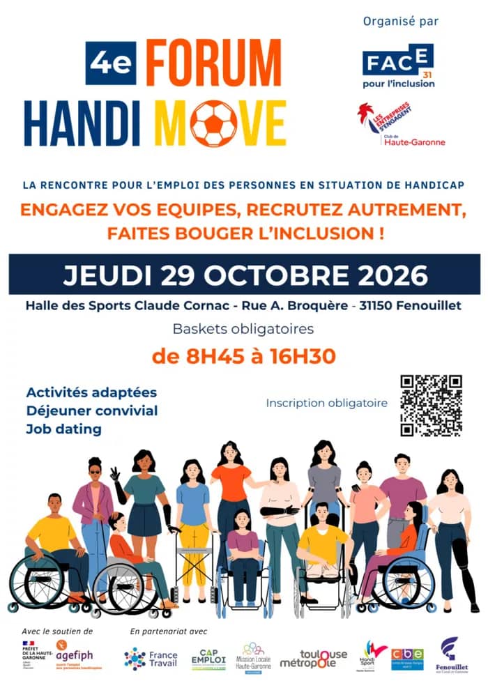 Illustration de l'événement : Forum pour l’emploi Handi Move - Jeudi 29 octobre