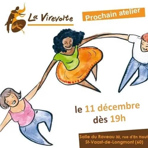 Illustration de l'événement : Atelier de danse et de musique folk de La Virevolte