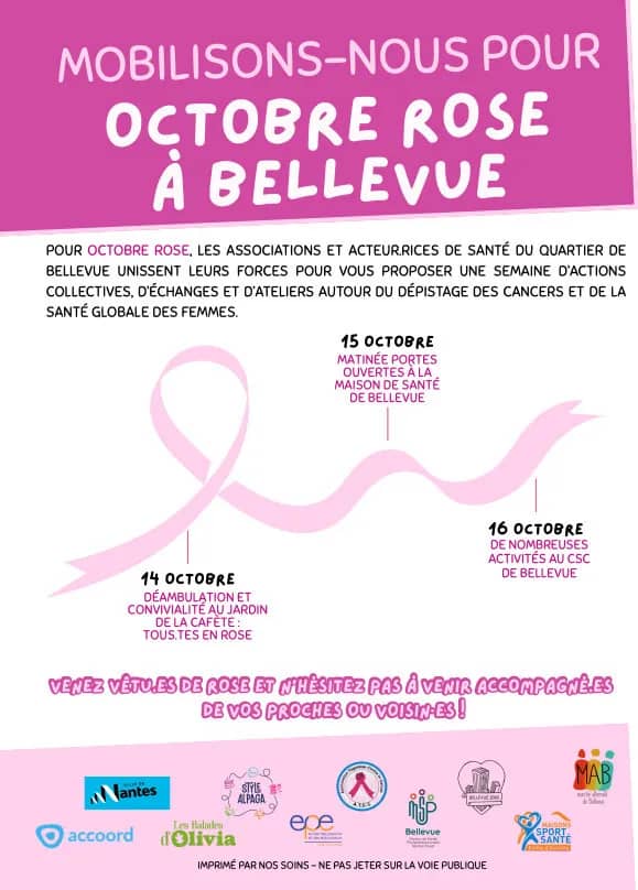 Illustration de l'événement : Mobilisons nous pour Octobre Rose à Bellevue !