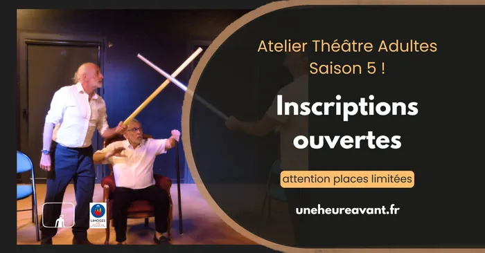 Illustration de l'événement : Rejoignez nous pour une année de créativité ! Inscriptions Ateliers théâtre à Limoges