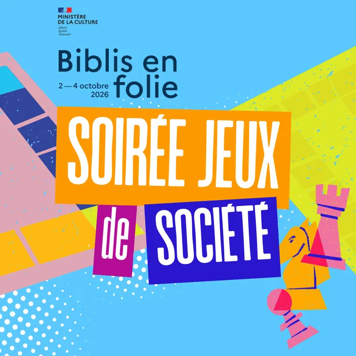 Illustration de l'événement : Biblis en folie : Soirée jeux de société