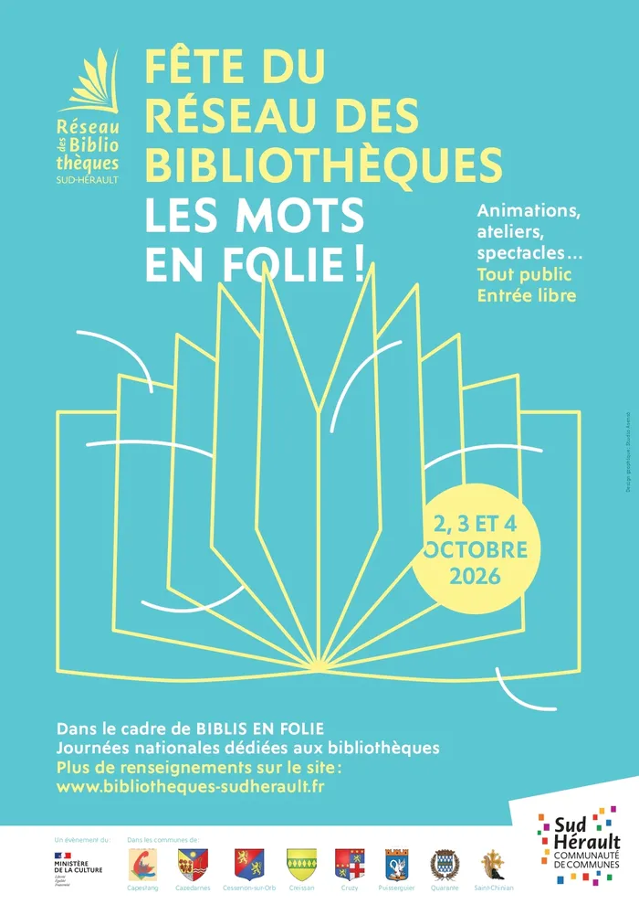 Illustration de l'événement : Fête du réseau des bibliothèques Sud-Hérault