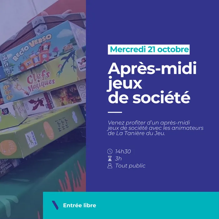 Illustration de l'événement : Après-midi jeux de société