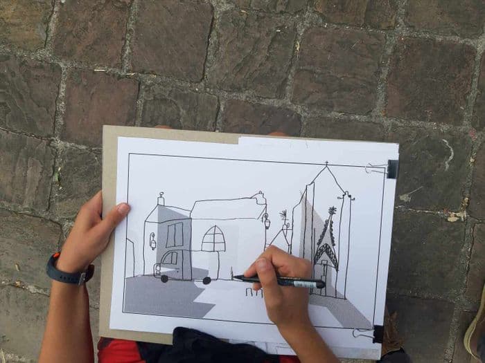 Illustration de l'événement : Atelier « La collégiale à la pointe du crayon »