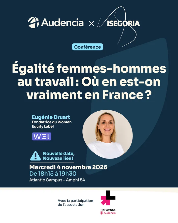 Illustration de l'événement : Conférence d’Eugénie Druart : l’égalité de genre en entreprise et le Women Equity Label