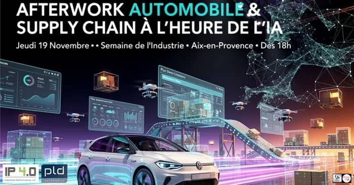 Illustration de l'événement : 🚗 AFTERWORK AUTOMOBILE & SUPPLY CHAIN A L'HEURE DE L'IA